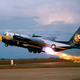 Illustration for article titled The Blue Angels Used to Travel Aboard a Rocket Powered Hercules